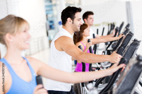Photo: People at the gym People at the gym