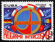 Postage stamp Cuba 1980 Emblem, National Flags, Intercosmos