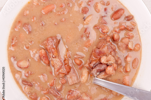 Photo: Beans with dry ribs Beans with dry ribs