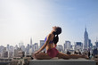 Yoga on roof top
