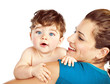 Foto: Happy mother with little baby Happy mother with little baby