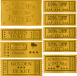 Vektor: GOLD TICKET GOLD TICKET