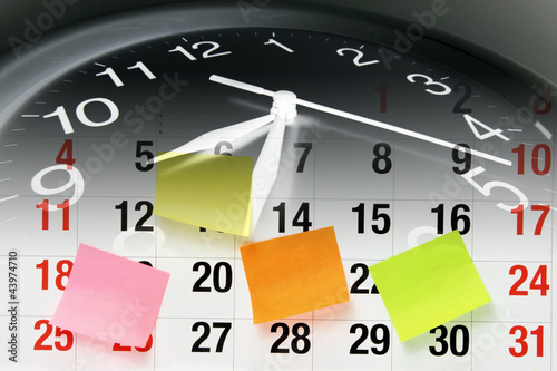 Illustration: Clock and Calendar Page Clock and Calendar Page