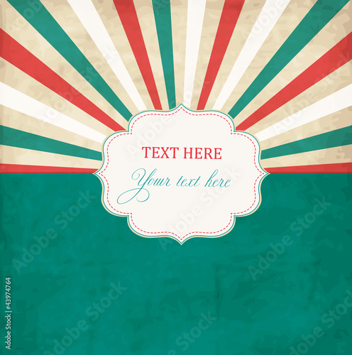 Vektor: Vintage scrap template with frame Vintage scrap template with frame