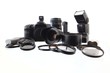 Fotoausrüstung eines Amateurfotografen