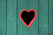 Holzklo mit Herz