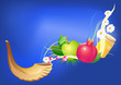 rosh hashana traditional holiday still life
