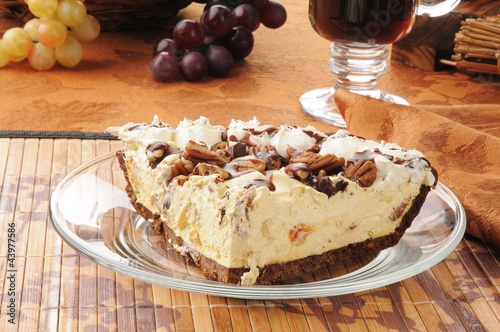 Photo: Turtle pie with coffee Turtle pie with coffee