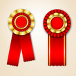 Vector: Set of prize ribbons Set of prize ribbons