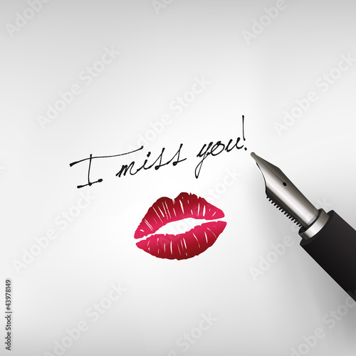 Vector: I miss you I miss you