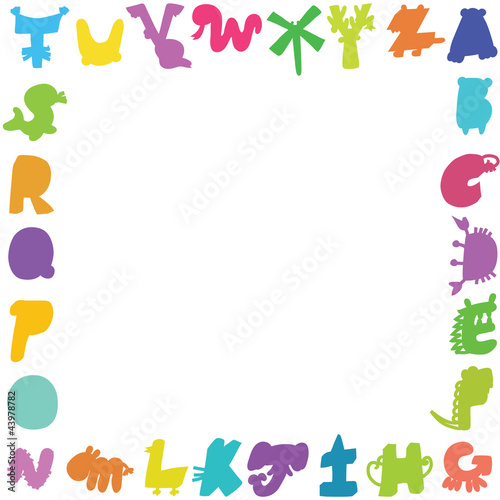Vector: Cartoon Letters card ,sample text here Cartoon Letters card ,sample text here