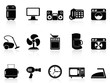 black home devices icons set
