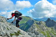 Abstieg an Klettersteig