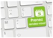 clavier prenez rendez-vous