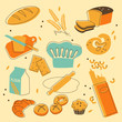 Bakery products and signs