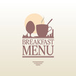 Breakfast Menu Card Design template.