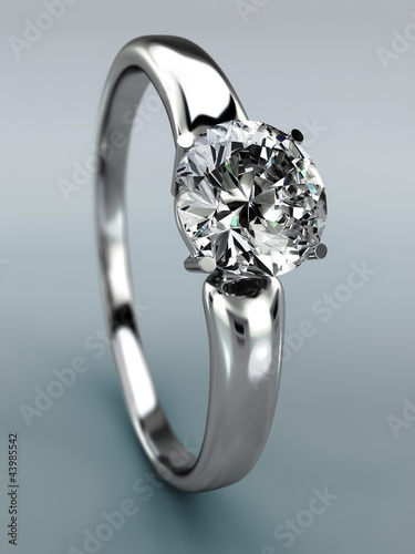 Illustration: Diamond Ring wedding gift isolated Diamond Ring wedding gift isolated