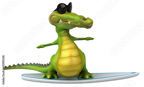 Illustration: Fun crocodile Fun crocodile