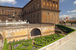 entrance to the Boboli Gardens in Florence with view of Pitti Pa