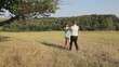 Video: Man and woman dancing in the field Man and woman dancing in the field