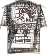 Grunge inca tee. Vector illustration