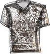 Grunge inca tee. Vector illustration