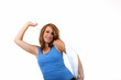 Junge Frau mit Handtuch