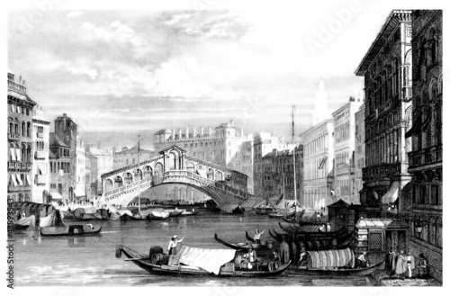 Illustration: Venice : a View - begining19th century Venice : a View - begining19th century
