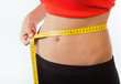 slimming woman body with measure 