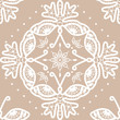 Seamless vector crochet pattern/background with butterflies