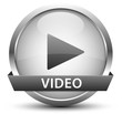 Video Play Button Silber