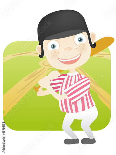 Ilustração vetorial : Cute Teenager Cute Teenager