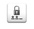 Boton cuadrado blanco simbolo login