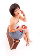 Photo: Beautiful young woman traveller Beautiful young woman traveller