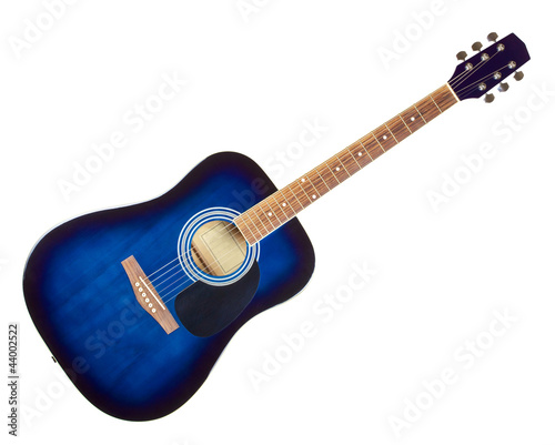 Photo: Blue Acoustic Guitar Blue Acoustic Guitar