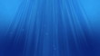 Underwater scene with bubbles and light ray