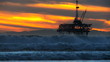 Video: Distant Oil Rig Sunset Distant Oil Rig Sunset