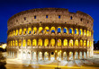 The Colosseum at night, Rome, Italy The Colosseum at night, Rome, Italy