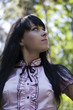 The young girl in park. Portrait