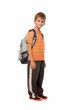 Photo: Boy holding books. Back to school Boy holding books. Back to school