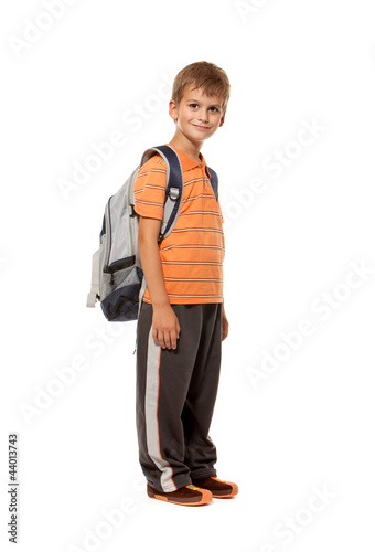 Photo: Boy holding books. Back to school Boy holding books. Back to school