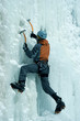 Ice climbing.