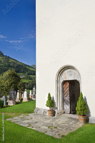 Photo: Mountain village church in the alps Mountain village church in the alps
