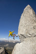 Foto: Rock climber on the edge. Rock climber on the edge.
