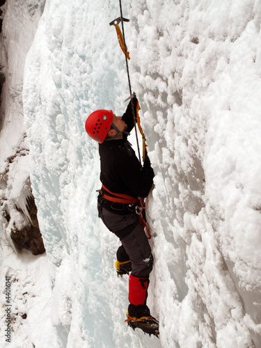Photo: Ice climbing. Ice climbing.