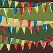 Vector: Party pennant bunting. Happy holiday background, vector, EPS10 Party pennant bunting. Happy holiday background, vector, EPS10