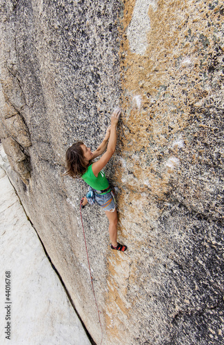 Photo: Rock climber on the edge. Rock climber on the edge.