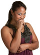 Lady Holds Her Laughter