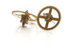 clockwork gears isolated on white