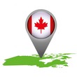 Vector: Kanada Markierung Flagge Icon Button Kanada Markierung Flagge Icon Button